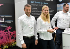 Fabian Schuster (Head of Marketing) and Julia Wachsmann (Key Account Manager) of BWF Profile promoted their multiple options for plastic covers for lighting.